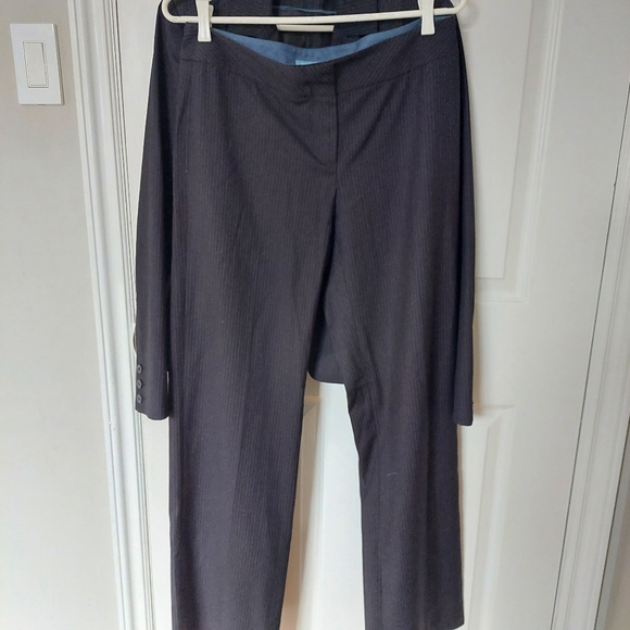Smart Set Black With Blue/White Stripes Pants Suits Set, Size 7/9 - Picture 5 of 14